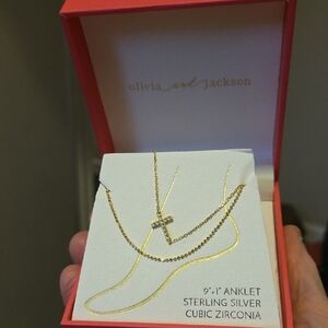 Gold Dainty Ankle Bracelet with Elegant Design New